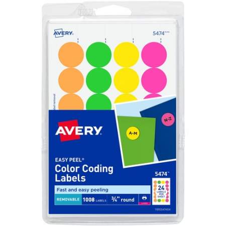 Avery Color Coded Label (5474)