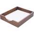 Carver Walnut Finish Solid Wood Desk Trays (CW07212)