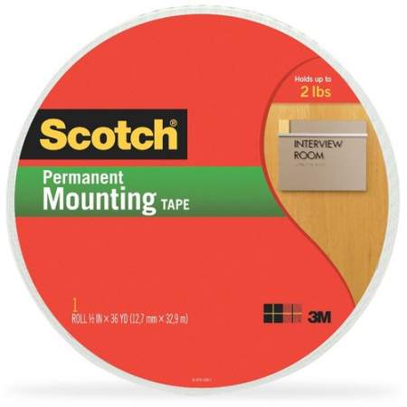 Scotch Double-Coated Foam Mounting Tape (40161/2)