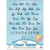 Pacon Cursive Cover Colored Paper Chart Tablet (74731)