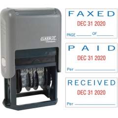 Xstamper Self-Inking Paid/Faxed/Received Dater (40330)