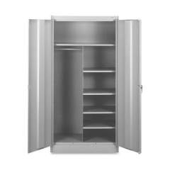 Tennsco Combination Wardrobe/Storage Cabinet (7214LGY)