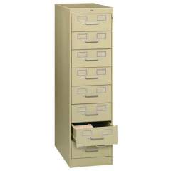 Tennsco Card Files & Media Storage Cabinet - 8-Drawer (CF846SD)