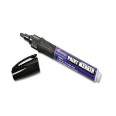 AbilityOne 7520015889099 SKILCRAFT Paint Marker, Ergonomic Rubber Grip, Medium Bullet Tip, Black, 6/Pack