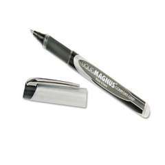 AbilityOne 7520015877801 SKILCRAFT Liquid Magnus Roller Ball Pen, Stick, Micro 0.5 mm, Black Ink, Black/Clear Barrel, 4/Pack