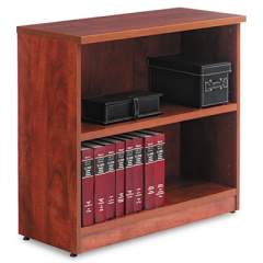 Alera Valencia Series Bookcase, Two-Shelf, 31 3/4w x 14d x 29 1/2h, Med Cherry (VA633032MC)