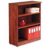 Alera Valencia Series Bookcase, Three-Shelf, 31 3/4w x 14d x 39 3/8h, Med Cherry (VA634432MC)