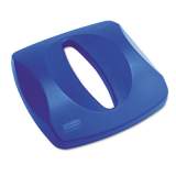 Rubbermaid Commercial Untouchable Recycling Tops, 16 x 3.25, Blue (269000BE)