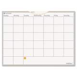 AT-A-GLANCE WallMates Self-Adhesive Dry Erase Monthly Planning Surfaces, 24 x 18, White/Gray/Orange Sheets, Undated (AW502028)
