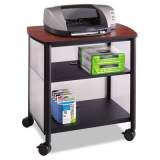 Safco Impromptu Machine Stand, One-Shelf, 26.25w x 21d x 26.5h, Black/Cherry (1857BL)