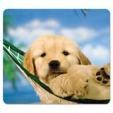 Fellowes Recycled Mouse Pad, Nonskid Base, 9 x 8 x 1/16, Puppy in Hammock (5913901)