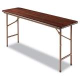 Alera Wood Folding Table, Rectangular, 59.88w x 17.75d x 29.13h, Mahogany (FT726018MY)
