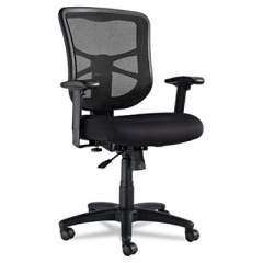 Alera Elusion Series Mesh Mid-Back Swivel/Tilt Chair, Supports Up to 275 lb, 17.9" to 21.8" Seat Height, Black (EL42BME10B)