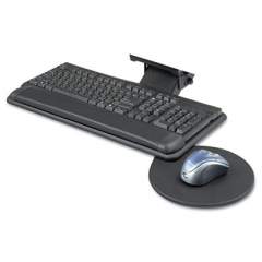 Safco Adjustable Keyboard Platform with Swivel Mouse Tray, 18.5w x 9.5d, Black (2135BL)
