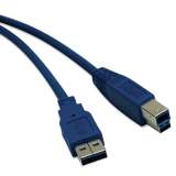 Tripp Lite USB 3.0 SuperSpeed Device Cable (A-B M/M), 10 ft., Blue (U322010)