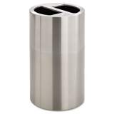 Safco Dual Recycling Receptacle, 30 gal, Stainless Steel (9931SS)