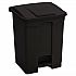 Large Capacity Plastic Step-On Receptacle, 17 gal, Plastic, Black (9922BL)