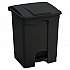 Large Capacity Plastic Step-On Receptacle, 23 gal, Plastic, Black (9923BL)