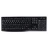 Logitech K270 Wireless Keyboard, USB Unifying Receiver, Black (920003051)