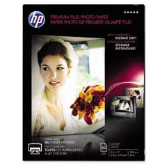 HP Premium Plus Photo Paper, 11.5 mil, 8.5 x 11, Glossy White, 50/Pack (CR664A)