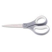 Fiskars Everyday Titanium Softgrip Scissors, 8" Long, 3.1" Cut Length, Gray, Straight Handle (1540901047)