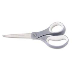 Fiskars Everyday Titanium Softgrip Scissors, 8" Long, 3.1" Cut Length, Gray, Straight Handle (01005409)