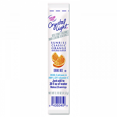 On the Go, Sunrise Orange, 0.16 oz Packets, 30/Box (00504)