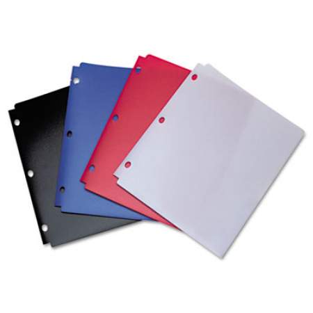 Wilson Jones Snapper Twin Pocket Poly Folder, 8-1/2 x 11, Assorted Colors (40023)