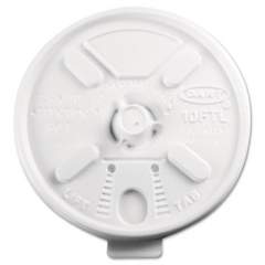 Dart Lift n' Lock Plastic Hot Cup Lids, Fits 10 oz Cups, White, 1,000/Carton (10FTL)