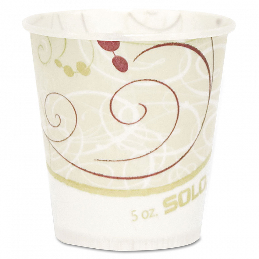 Symphony Design Paper Water Cups, ProPlanet Seal, 5 oz, 100/Bag, 30 Bags/Carton (R53SYMCT)