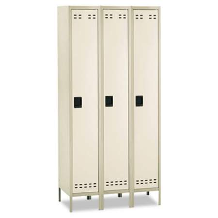 Safco Single-Tier, Three-Column Locker, 36w x 18d x 78h, Two-Tone Tan (5525TN)