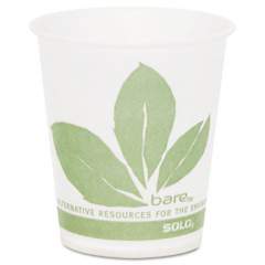 SOLO Cup Company Bare Eco-Forward Treated Paper Cold Cups, 5 oz, Green/White, 100/Sleeve, 30 Sleeves/Carton (R53BBJD110CT)