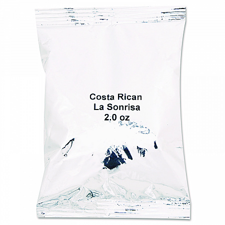 Coffee Portion Packs, Costa Rican La Sonrisa, 2 oz Packets, 40/Carton (39930404021)