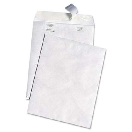Survivor White Leather Envelopes of DuPont Tyvek, #13 1/2, Cheese Blade Flap, Self-Adhesive Closure, 10 x 13, White, 100/Box (R3140)