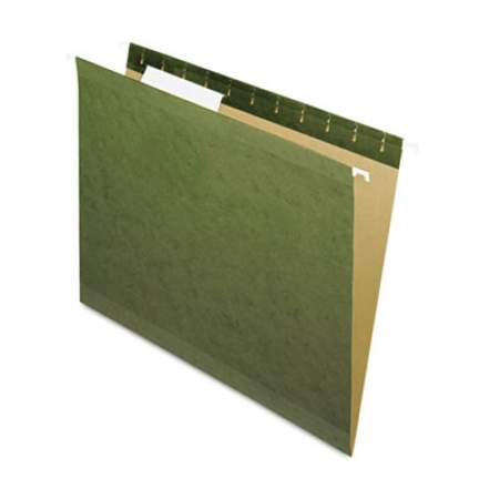 Pendaflex Reinforced Hanging File Folders, Letter Size, 1/3-Cut Tab, Standard Green, 25/Box (415213)