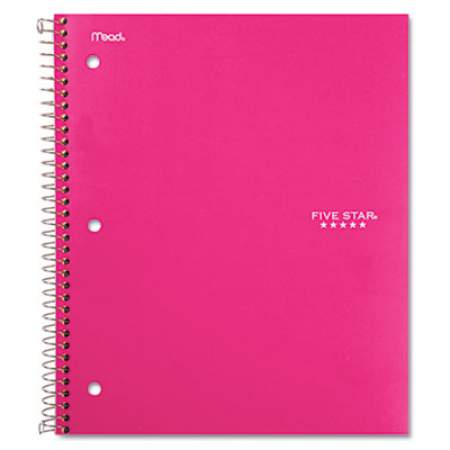Five Star Wirebound Trend Notebook, 1 Subject, Wide/Legal Rule, Pink Cover, 10.5 x 8, 100 Sheets (73477)