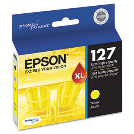 Epson T127420-S (127) DURABrite Ultra Extra High-Yield Ink, Yellow