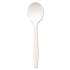 Dixie Plastic Cutlery, Mediumweight Soup Spoons, White, 1,000/Carton (PSM21)
