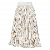 Cut-End Wet Mop Head, Cotton, #16, White, 12/Carton (2016CCT)