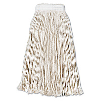 Cut-End Wet Mop Head, Cotton, #16, White, 12/Carton (2016CCT)