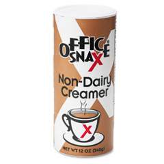 Office Snax Reclosable Canister of Powder Non-Dairy Creamer, 12oz, 24/Carton (00020CT)