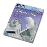 Apollo Laser Transparency Film, 8.5 x 11, Black on Clear, 50/Box (CG7060)