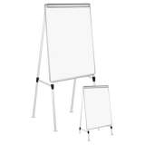 Universal Dry Erase Easel Board, Easel Height: 42" to 67", Board: 29" x 41", White/Silver (43033)