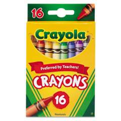 Crayola Classic Color Crayons, Peggable Retail Pack, 16 Colors/Pack (523016)