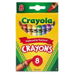 Crayola Classic Color Crayons, Peggable Retail Pack, Peggable Retail Pack, 8 Colors/Pack (523008)