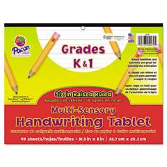 Pacon Multi-Sensory Handwriting Tablet, 5/8" Long Rule, 8 x 10.5, 40/Pad (2470)