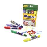 Crayola Washable Window Crayons, Assorted Colors, 5/Set (529765)