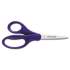 Fiskars Kids/Student Scissors, Pointed Tip, 7" Long, 2.75" Cut Length, Assorted Straight Handles (1294587097J)