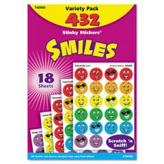 TREND Stinky Stickers Variety Pack, Smiles, Assorted Colors, 432/Pack (T83903)