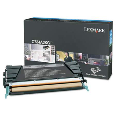 Lexmark C734A2KG High-Yield Toner, 8,000 Page-Yield, Black